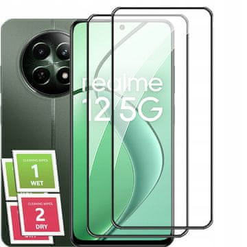 2x kaljeno staklo ZA Realme 12 5G / 11 5G 5D staklo za cijeli ekran