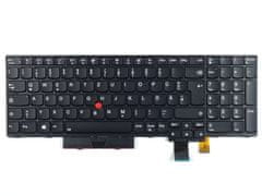 Tradebit - tastatur za lenovo thinkpad, deutsch de qwertz, puna kompatibilnost, visokokvalitetni materijali, led backlight pozadinsko osvjetljenje, modeli: t570 t580