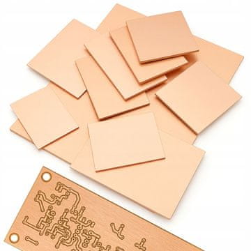 PCB FR4 2mm 20x30cm - univerzalni dvostrani laminat, bakar s obje strane, za izradu tiskanih pločica, DIY i profesionalne PCB