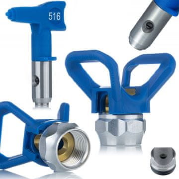 Rosfix SpraySet ProFFLP 516 + glava RAC X - mlaznica za boju SoftFlow + zaštita za agregate Graco / Rosfix | 25 cm raspršivanje | Niskotlačna FFLP tehnologija | HQ