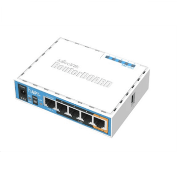 Mikrotik | hAP ac lite | RB952Ui-5ac2nD | 802.11ac | 2.4/5.0 | 867 Mbit/s | 10/100 Mbit/s | Ethernet LAN (RJ-45) portovi 5 | MU-MiMO Da | PoE ulaz/izlaz