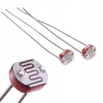 LightSense GL5528 10K-20K - Fotootpornik LDR | komplet od 2 komada | Senzor svjetla za Arduino i DIY | 5 mm | brza reakcija | za automatiku i elektroniku