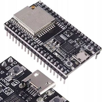 ESP-WROOM-32U DevKitC, modul ESP32 s WiFi i Bluetooth, 32 GPIO, Micro USB, U.FL konektor za antenu, 4MB Flash, Arduino IDE, IoT, NodeMCU