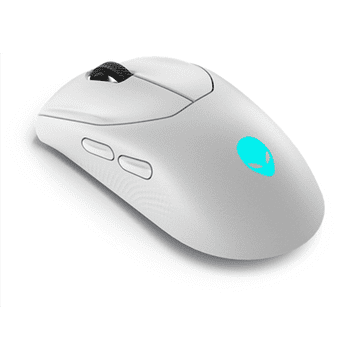 DELL | Miš | 2,4 GHz bežični igraći miš | Alienware Tri-Mode AW720M | Bežični | Bežični - 2,4 GHz, Bluetooth 5.1. USB-C | Lunar Light
