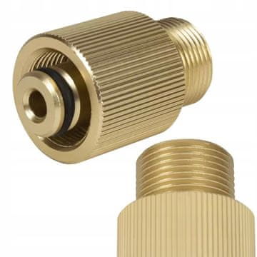 Rosfix BrassConnect M22 adapter - mjedena redukcija | Trn 14 mm + 15 mm | Navoj M22 | Za peraće Karcher Lavor Bosch Nilfisk