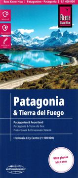 E.I. Patagonia, Ziemia Ognista 1:1 400 000. Wodoodporna mapa samochodowo-turystyczna. Wyd. 2024.