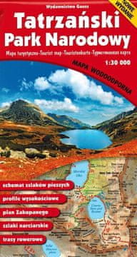 GAUSS Nacionalni park Tatre. Zakopane, poljske Tatre. Laminirana turistička karta / karta grada. Izdanje 2025./2026.