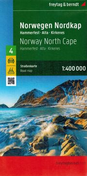 Freytag & Berndt Sjeverna Norveška. Nordkap, Hammerfest, Alta, Kirkenes. Cestovna i turistička karta /4/. izdanje iz 2024.