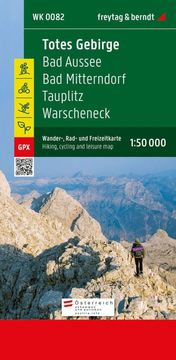 Freytag & Berndt Totes Gebirge, Bad Aussee, Bad Mitterndorf, Tauplitz, Warscheneck. Wodoodporna mapa turystyczna WK 0082.