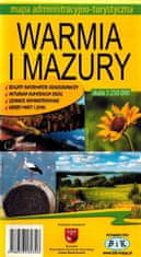 Accent Bikes Varmijsko-mazursko vojvodstvo 1:250.000. Plastificirana administrativna i turistička karta.