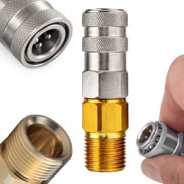 Rosfix QuickConnect M22 INOX - brza spojnica od nehrđajućeg čelika | za perilicu tlaka | profesionalna