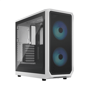 Fractal Design | Focus 2 | Bočni prozor | RGB bijela TG prozirna nijansa | Midi Tower | Napajanje uključeno Ne | ATX