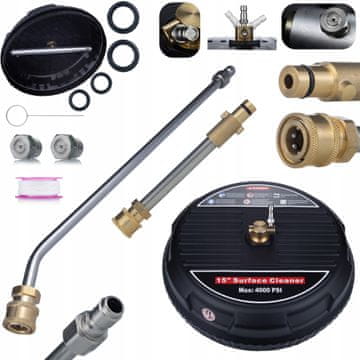 Rosfix JetLine ProSet T-Racer 15" + koplje 70 cm 1/4" + bajonetni adapter | Set za čišćenje perača pod tlakom