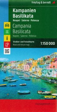 Freytag & Berndt Kampanija, Bazilikata. Napulj, Salerno, Potenza. Cestovna i turistička karta. izdanje iz 2025.