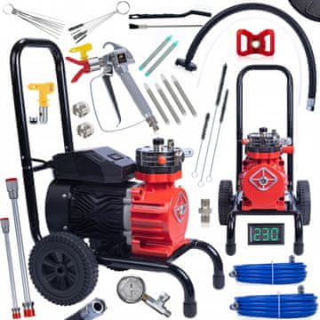 Rosfix Red Strong Storm 1100 RSS05 3500W 22MPA 18L/min jedinica za bojanje s velikim setom pribora za bojanje
