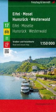 Freytag & Berndt Eifel, Mosel, Hunsruck, Westerwald 1:150.000. Cestovna i turistička karta. Objavljeno 2024.