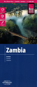 E.I. Zambija 1:1.000.000. Vodootporna cestovna i turistička karta. Izdanje 2024. Putničko znanje
