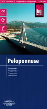E.I. Półwysep Peloponez 1:200 000. Wodoodporna mapa samochodowo-turystyczna. Wyd. 2024.
