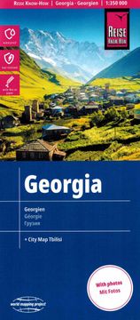 E.I. Gruzja 1:350 000. Wodoodporna mapa samochodowo-turystyczna. Wyd. 2024.