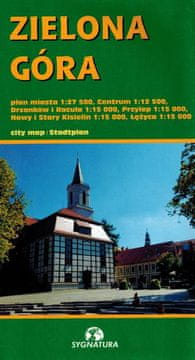 Zielona Góra 1: 27 500 / 1: 12 500. Turistička karta / Plan grada. Objavljeno 2025. Referentni broj