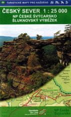 DE Cesky Sever - Ceske Svycarsko / Bohemian Switzerland. Turistička karta 90 u koferu. On-line anketiranje
