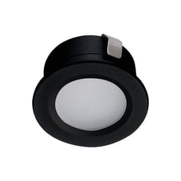 Ugradna vodootporna svjetiljka, crna, okrugla, LED reflektor, 1W, hladna boja, IP65, IMBER Kanlux