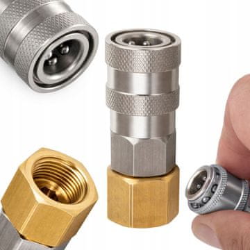 Rosfix QuickConnect M18 INOX - brza spojnica za tlačne perače | 180 Bar | nehrđajući čelik