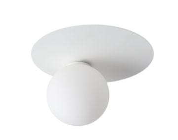 Stropna lampa bijela okrugla dekorativna staklena kugla za spavaću sobu Argon 1xG9 12W Sigma Lighting