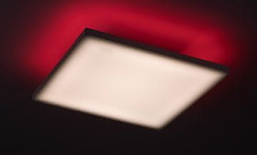 RGB stropna svjetiljka s daljinskim upravljačem 30 cm LED 18W bijela kvadratna Faramir 71001 Rabalux