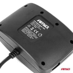 AMIO Razdjelnik za upaljač s punjačem 2x USB-A UKLJ./ISKLJUČ. 12V 24V 100W 70cm -04362