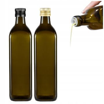 BE Kvadratna boca za maslinovo ulje Marasca 750 ml s dozatorom