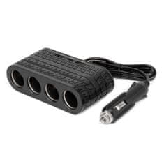 AMIO Razdjelnik za upaljač s punjačem 2x USB-A 1x USB-C 12V 24V 120W 80cm -04367