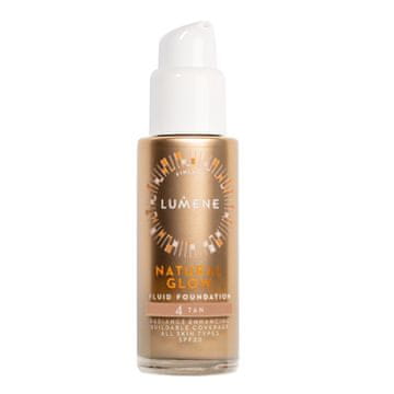 Lumene Lumene Natural Glow podloga za lice s hijaluronskom kiselinom i zaštitnim faktorom SPF20 - nijansa 4 Tan, 30 ml
