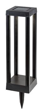 Solarna vrtna lampa, crna, lampa, punjiva, neutralna boja, LED, 0,18 W, IP44, CONG, Rabalux