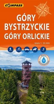 Compass Bystrzyckie i Orlicke planine 1:35.000. Laminirana turistička karta. Izdanje 2025. Kompas.