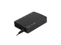 Lanberg 5x 1Gb neupravljani PoE+ preklopnik (4 PoE porta, 30W/portu, maks. 60W) za stolno računalo