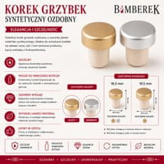 BE Čep za boce, sintetički ukrasni čepovi za boce u obliku gljive, 10 komada