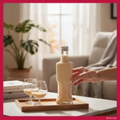 BE 5x ukrajinska boca 200ml + čep za likere, vino, alkohol, sirup, sok 0.2l