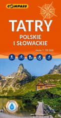 Compass Poljske i slovačke Tatre 1:50.000. Laminirana turistička karta. Izdanje 2025. Kompas.