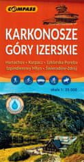 Compass Krkonoše i Jizerske planine 1:35.000. Laminirana turistička karta. Izdanje 2026. Kompas.