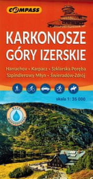 Compass Krkonoše i Jizerske planine 1:35.000. Laminirana turistička karta. Izdanje 2026. Kompas.