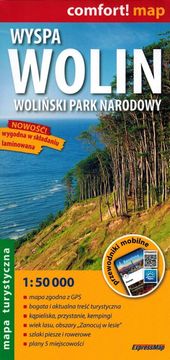 Otok Wolin, Nacionalni park Wolin. Laminirana turistička karta. Izdanje 2024.