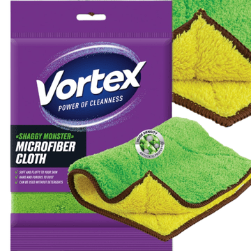 VORTEX Shaggy Monster krpa od mikrovlakana za višekratnu upotrebu za čišćenje prozora i ogledala
