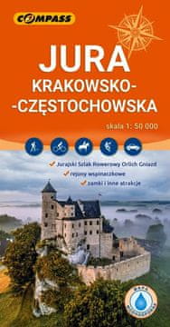 Compass Kraków-Częstochowa Upland 1:50.000. Kaširana turistička karta. izdanje iz 2025. Kompas