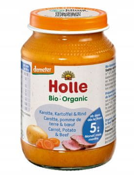 Holle MRKVA KRUMPIR GOVEDINA BEZ DODANOG ŠEĆERA BEZ GLUTENA ORGANSKI 190 g