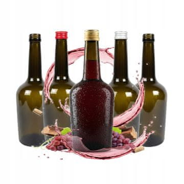BE 5x boca gloria olive 500ml Boca za tinkture vinskog octa Set od 5 komada.
