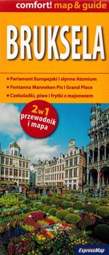 Bruxelles. Laminirana karta / karta grada + mini vodič. Izdanje 2024.