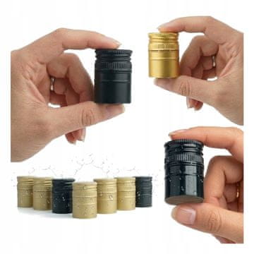 BE 10x dugih aluminijskih čepova ZA boce mjesečevog octa 31,5 x 44