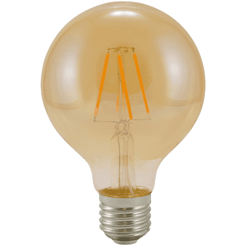 Dekorativna LED žarulja sa žarnom niti G80 E27 WW 2000K 350lm VintageAmber 304520 Polux