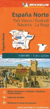 MICHELIN Sjeverna Španjolska. Baskija, Navarra, La Rioja. 573 cestovna i turistička karta